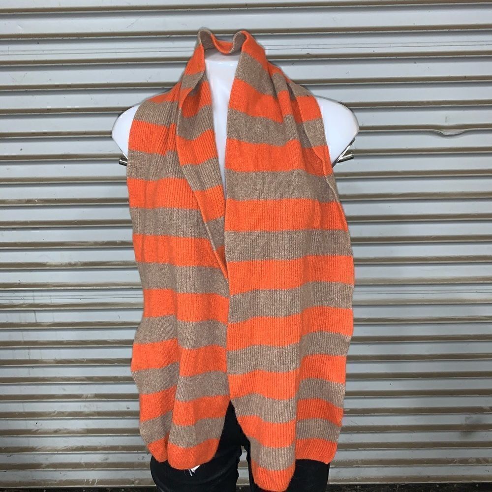 🛍️Gap scarf brown and orange lambswool blend